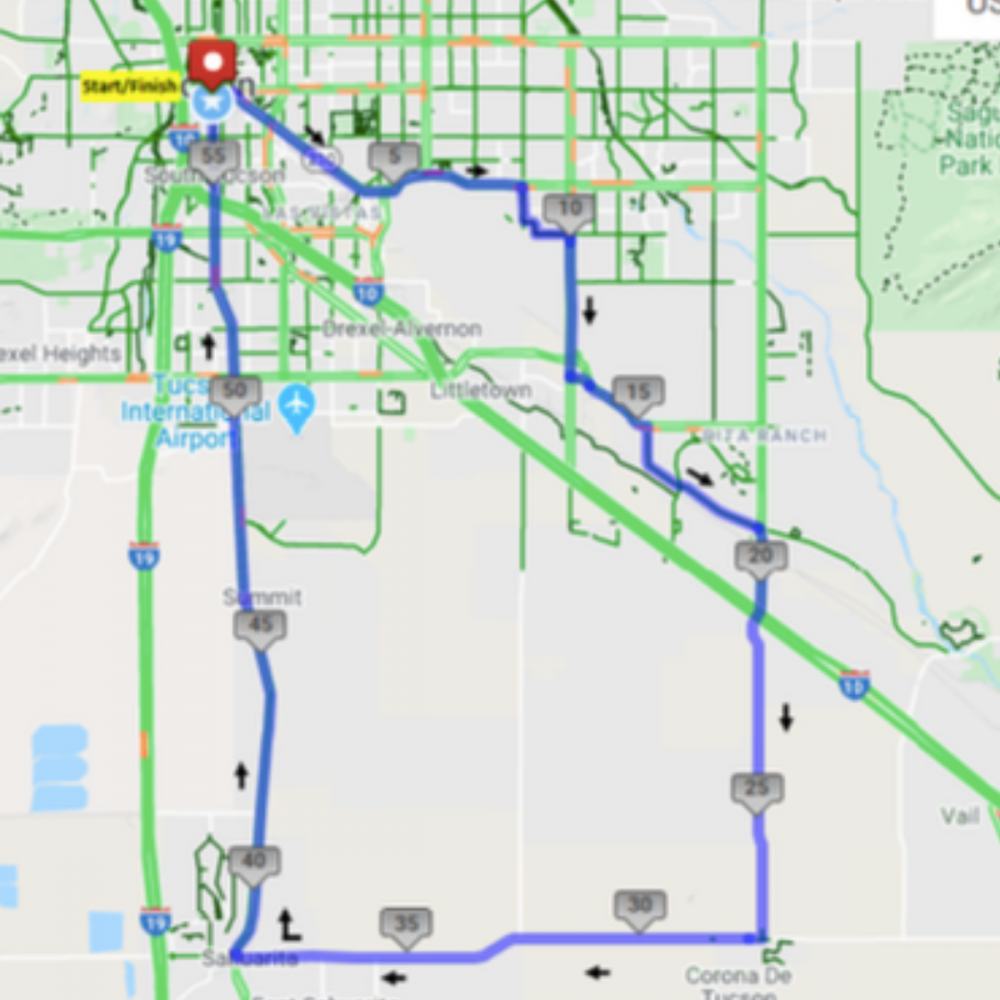 El Tour De Tucson 2024 Route Magdaia