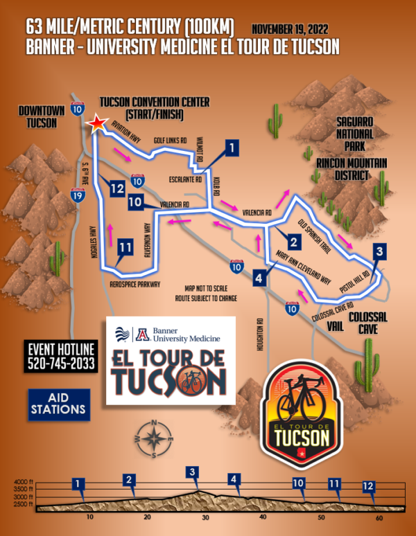 El Tour De Tucson 2024 Route Calculator alvira