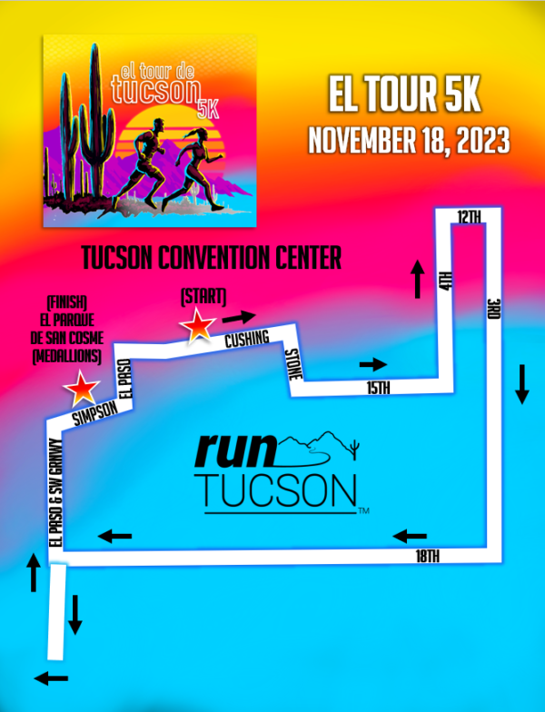 El Tour Route El Tour de Tucson Perimeter Bicycling