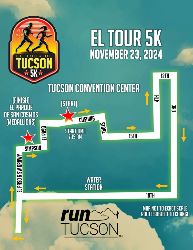 El Tour Route El Tour de Tucson Perimeter Bicycling